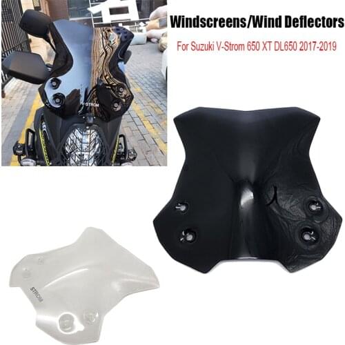 For Suzuki V-Strom 650 XT DL650 2017 2018 2019 Motorcycle Windscreen Windshield Covers Screen Deflector Accessorie NWE