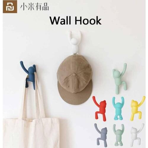 Youpin Creative Hook Kitchen Wall Hooks Bathroom Kitchen Accessories Decorative Hanger Wall Hanging Coat Robe Hooks On The Wall