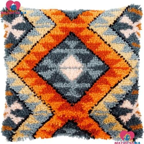 DIY Latch Hook Kits cross stitch pillow Mandala home diy Cushion Accessories Printed Canvas knooppakket tapijte La Casa De Papel
