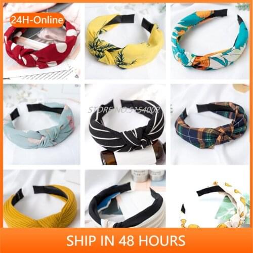 Womens Headband Twist Hairband Bow Knot Cross Tie Velvet Headwrap Hair Band Hoop Hair Accessories 2021