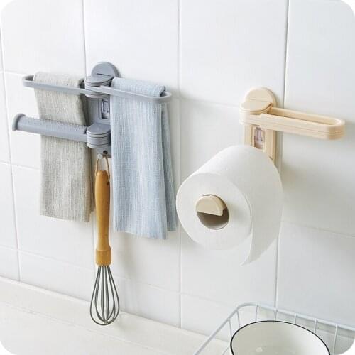 1pc Creative New Rotatable Kitchen Rag Holder Shelf Organizer Paper Towel Holder Debris Storage Rack