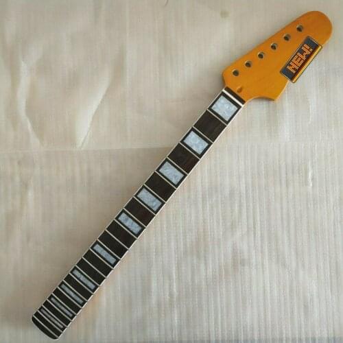 22 Fret maple Electric Guitar Neck Replacement rosewood inlay big headstock ST style