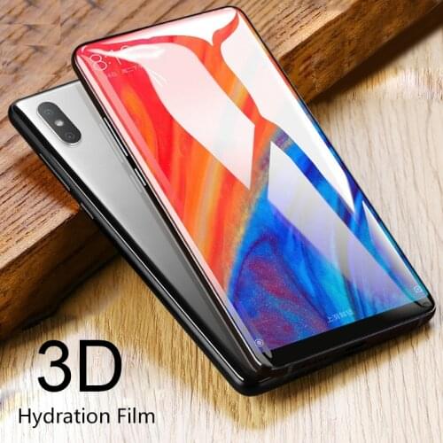 3PCS Film For Xiaomi Mi Mix 2S Screen Protector Full cover Hydrogel Film With installation Tool Not Tempered Glass