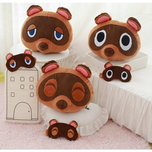 40cm Game with toy doll pillow cute soft pillow cute cartoon eye mask childrens Playmate toys