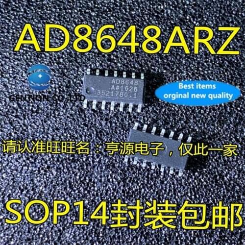 5Pcs AD8648A AD8648AR AD8648ARZ AD8648 SOP14 Operational amplifier chip in stock 100% new and original