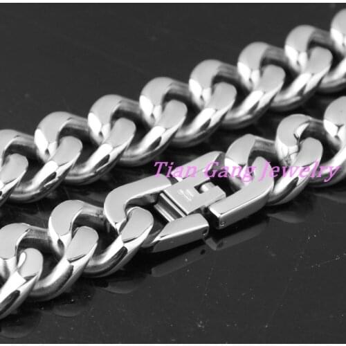 7"-40" 316L Stainless Steel Necklace Curb Link Chain Silver Color Fashion Jewelry Wholesale Gift Jewelry
