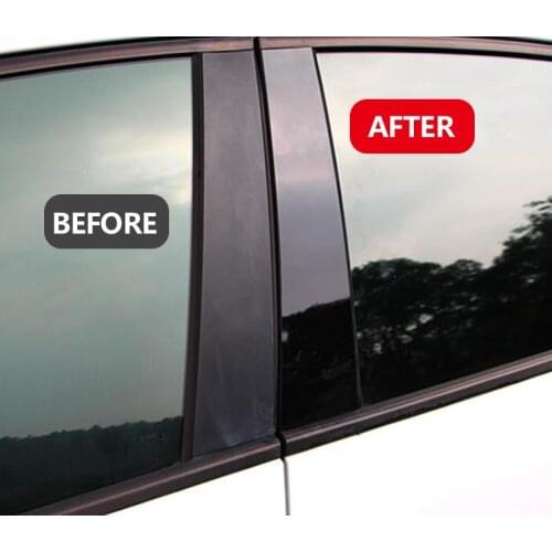 Airspeed for MAZDA 3 AXELA MAZDA 6 ATENZA CX-4 CX-5 Car Window Column Decorative Sticker Mirror Black B C Pillar Cover Mouldings
