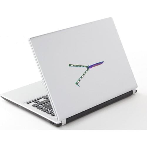 Car sticker for CS GO Gradient Butterfly Knife Camper Truck Decal JDM Accessories Decor 13cm X 9cm