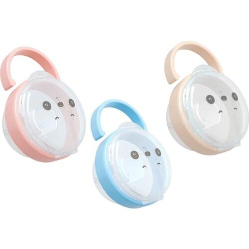 Baby Cartoon Feeding Nipple Storage Box Portable Cute Infants Appease Pacifier Nipple Container Cradle Case Holders Travel Box