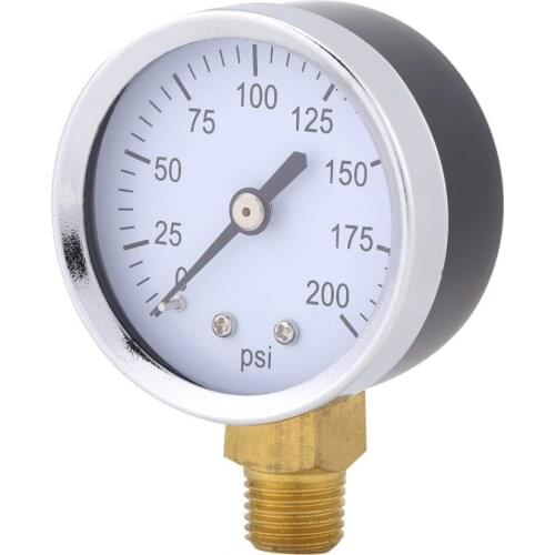 0-200PSI 1/4in NPT Accurancy Pressure Gauge Meter For Fuel Air Oil Liquid Water Hydraulic Pressure Tester Manometer Hot Sale