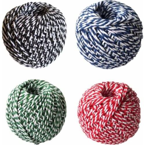 Cotton Bakers Twine Rope Rustic Country Crafts Handmade Accessories Christmas Wedding Gift Packing Supplies Two Colors