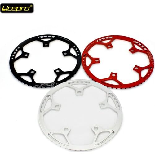Litepro Bicycle Chainwheel 130BCD 53T bmx Chainring AL7075-T6 Alloy bmx Chain Link Fold Bicycle Chainwheel Protector bmx Parts