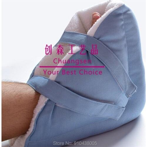 Health care medical quality flannelette gray feet, easy use foot mats for sale,comfortable heel pad prevet bedsore