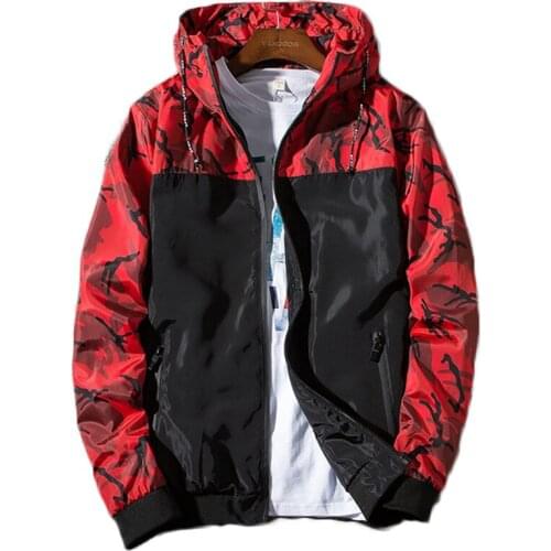 2019 New Arrival Jacket Man Spring Hooded Camouflage Tactical Coat Quick Drying Full Sleeve Casual Male Outwear Windbreakers