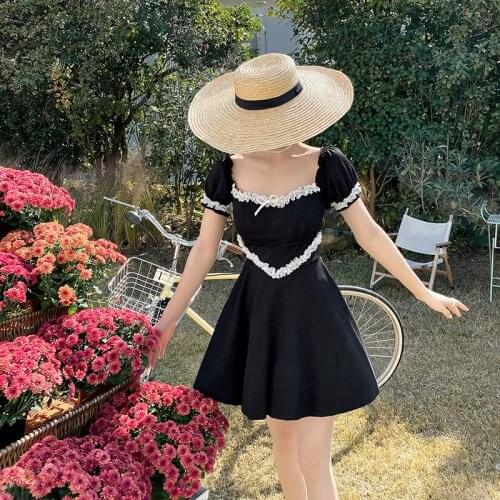 2020 New Korean Style One Piece Swimsuit With Skirt Swimwear Beach Bathing Suit Women Striped Backless Lace Up Swimskirt