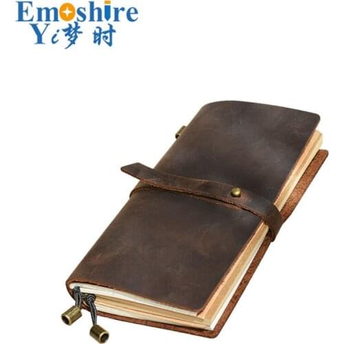 Creative Vintage Diary Notebook Agenda With Leather Cover Filofax Note Book For School Korean Stationery Or Traveler N141