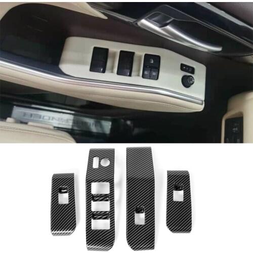 Car Window Glass Switch Panel Window Lift Switch Decorative Cover for Toyota Highlander 2021 2022