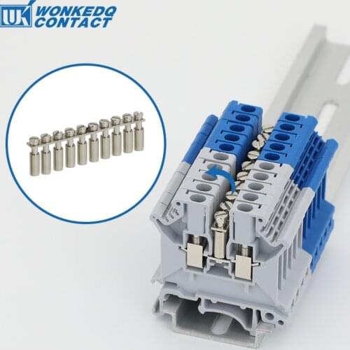 FBI 10/2/3/4-5 Wiring Jumpers For UK3N Electrical Connector Din Rail Terminal Block Fixed Bridge FBI10-5 FBI2-5 FBI3-5 FBI4-5