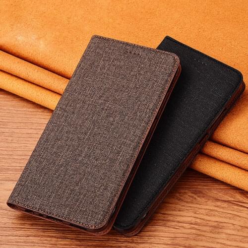 Simply Cotton Leather Case Cover for ASUS Zenfone 8 Flip Magnetic Phone Flip Cover Shell