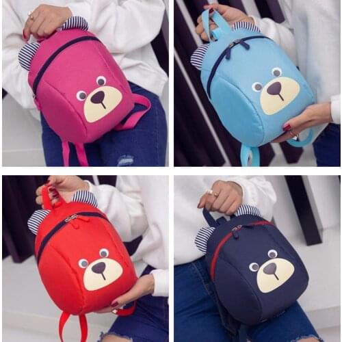 New Anti-lost lovely Cartoon Kids School Bags Kindergarten Boys and Girls 1-5 Years Old Children Backpack 3D travel Students Bag