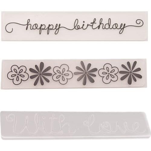 Scrapbooking Plastic Template Craft Card Making 15x3cm Stamp Stencils Molds Photo Album Embossing Folder 1 Pcs Crafts Decor