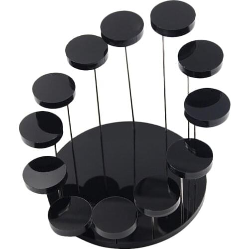 Fashion Multi-Layer Acrylic Ring Display Rack Earring Holder Pendant Gemstone Showcase Jewelry Display Stand Desktop