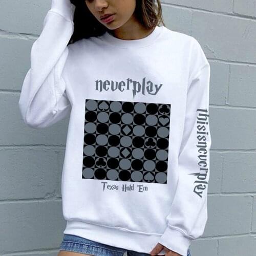 SUNOWE Men Women Solid Color Hooded Checkerboard Hoodies Round Neck Pullover Long Sleeve Sweatshirts