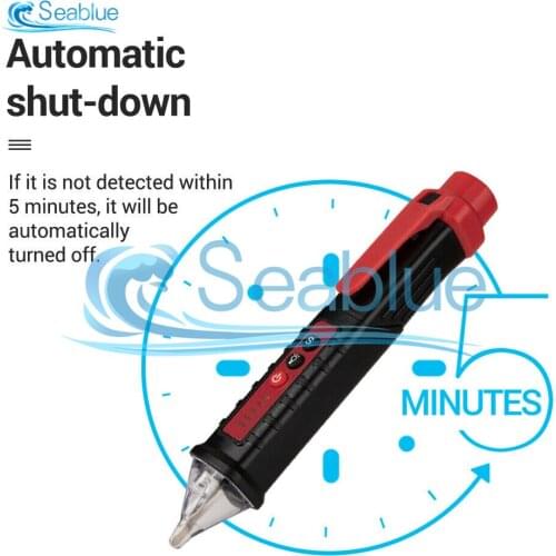 VD802 12-1000V Non-Contact AC Voltage Detectors Tester Pen Tester Meter Volt Current Electric Test Pencil With LED Flashlight