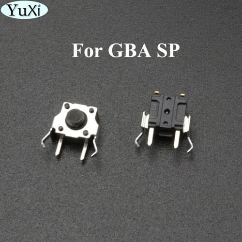 YuXi 2PCS 4Pin Shoulder Trigger L R Left Right Key Button Micro Switch for Nintendo Gameboy for GBA SP