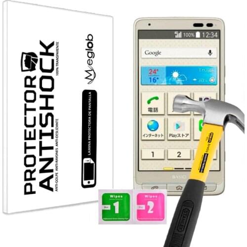 Protector de Pantalla Anti-Shock Anti-Golpe Anti-arañazos Compatible con Kyocera Basio KYV32