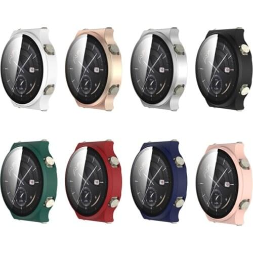 Protective Case for Huawei -Watch GT 2 Pro Matte Watch Cover Tempered Glass Full Screen Protector GT2 Pro Smartwatch