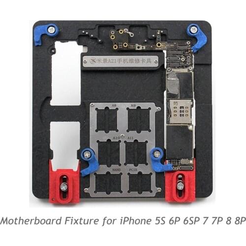 A21 Motherboard Clamps High Temperature Main Logic Board PCB Fixture Holder for iPhone 5S 6 6S 7 8 8Plus Fix Repair Mold Tool