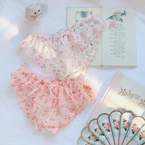 Ladies Cotton Low Waist Lace Underwear Woman Panties Girl Shorts Briefs Spring New Bow Tie Cute Girls Underwear Cosplay Lingerie