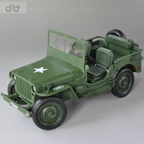 1:18 Diecast Military Metal Model Toy Willys For Collections