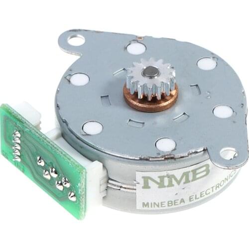 1Pc New Stepper Motor With Output Gear 0.5 Module 14 Gear 4 Phase 5 Wire Stepper Motor Step Angle 7.5 Degrees Shaft Diameter 3mm