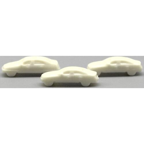 100pcs miniature model car kits scale model cars 1:500 white mini plastic model cars