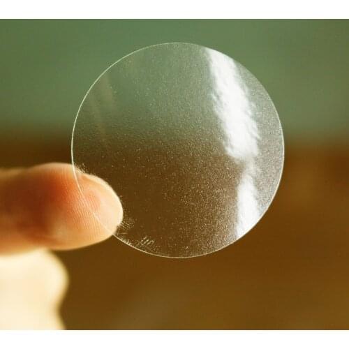 108pcs Round PVC Label Transparent Sticker Baking Packaging Biscuit Bag Decoration Plastic Sealing Stickers