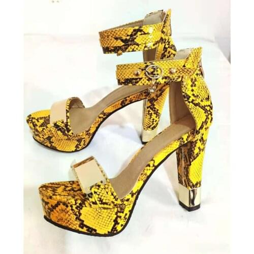 2021 New Summer Platform Sandals Women Ladies Shoes Thick Heels Sandals High Heels Suede Fashion Sandals Plus Size 33-45