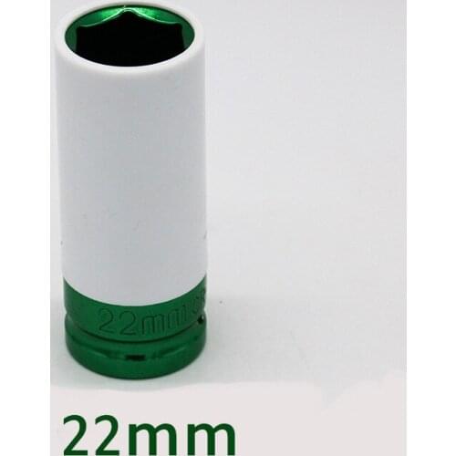 22 mm 1/2" Sleeve Wall Deep Impact Nut Socket Alloy Wheel Deep Impact Nut Socket Set