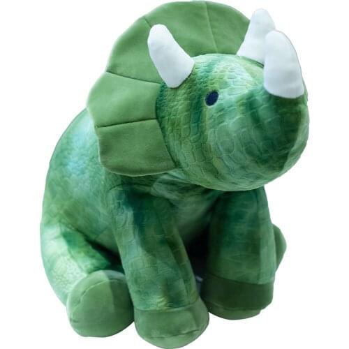 35/50cm Creative Big Plush Green Triceratops Stegosaurus Plush Toy Dinosaur Doll Stuffed Toy Kids Dinosaurs Toy Birthday Gifts