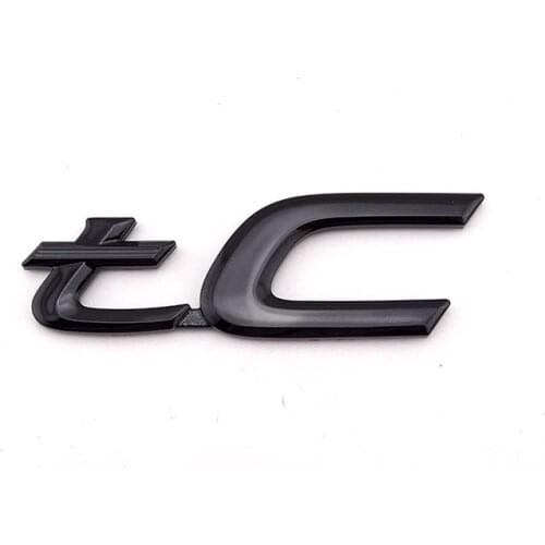 3D plastic TC Black Rear Mount Badge Emblem car sticker for 2011-2016 toyota SCION