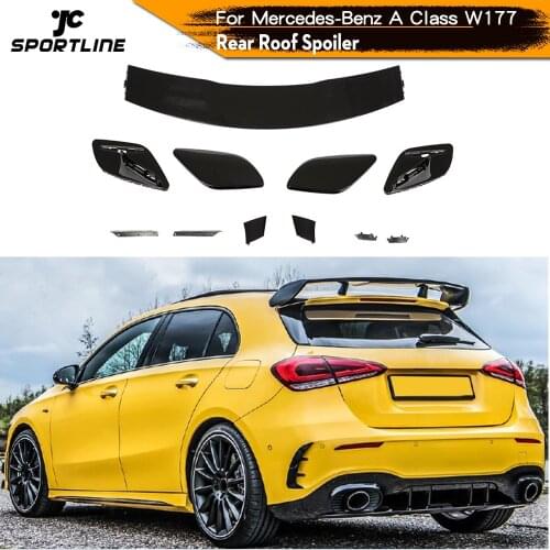 ABS Glossy Black Rear Roof Spoiler Boot Lip Wing For Mercedes-Benz A Class W177 Hatchback 2019 2020