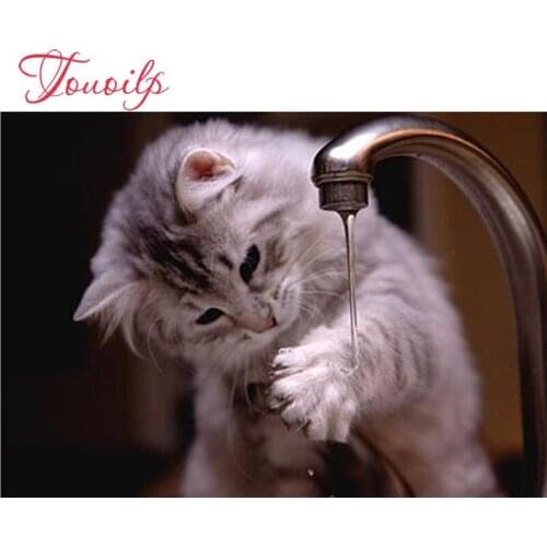 Diy Diamond painting Cat New Crafts Needlework pasted full 5D Rhinestone square Cross stitch Kit Diamond Embroidery