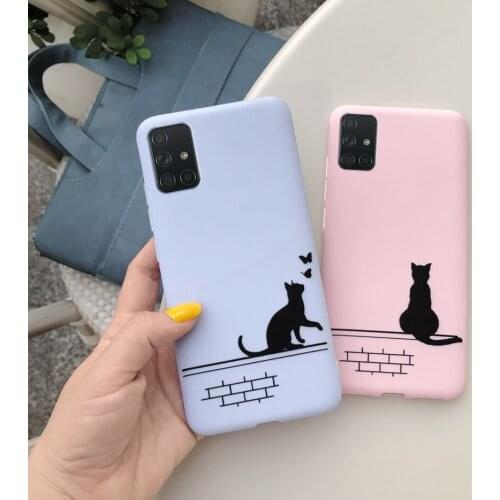 6.7 '' Phone Case For Samsung Galaxy A71 SM-A715F A715 Cute Slim Soft Silicone Fundas Cover For Samsung A71 A 71 Protective Case