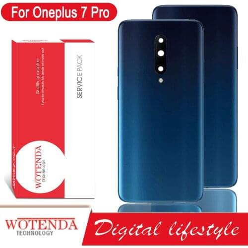 100% Original Back Housing for Oneplus 7 Pro Back Cover Battery Glass for One Plus 7 Pro Door Rear Case with Logo