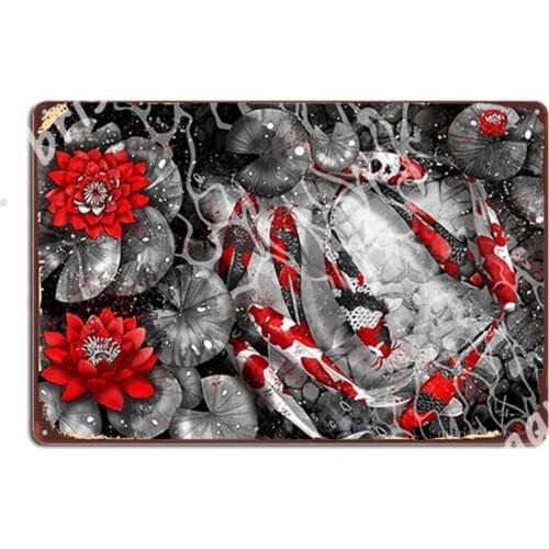 Nine Kois Metal Signs Club Club Bar Designing Painting Décor Tin sign Posters