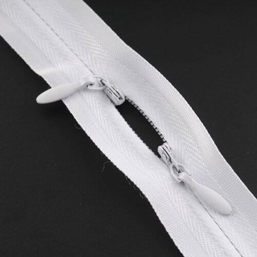 Double-headed invisible zippers for sewing Breastfeeding clothes zipper for garment No. 3 Nylon cloth soft baby feeding FC156