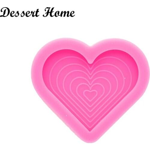 DY0712 Bright HEART MOLD NO HOLE Resin Craft fit perfectly on a pop , Silicone Molds, DIY Resin Epoxy Jewellery Making