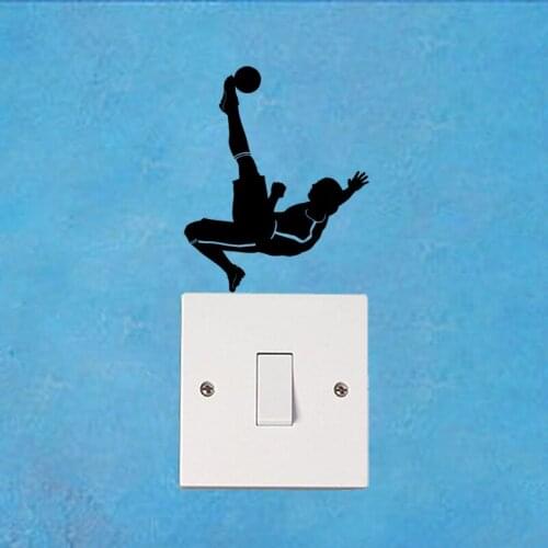 Football Sport Room Decoration Wall Vinyl Decal Fashion Switch Sticker 6SS0218