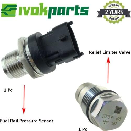 Repair Kit Set ( Fuel Rail Pressure Sensor + Relief Limiter Valve ) OE# 1110010012 0281002921